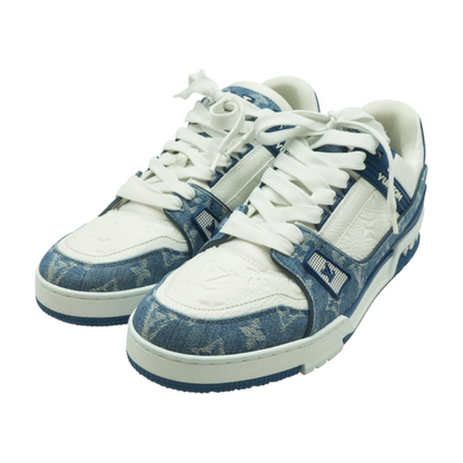 LV Trainer Sneaker in Light Blue