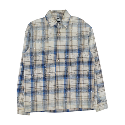 Tan Plaid Flannel Button Down