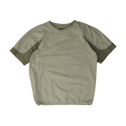 Beige Color Block Active T-Shirt