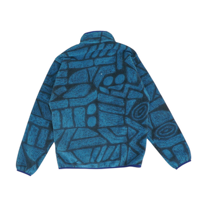 Blue Print Fleece Pullover
