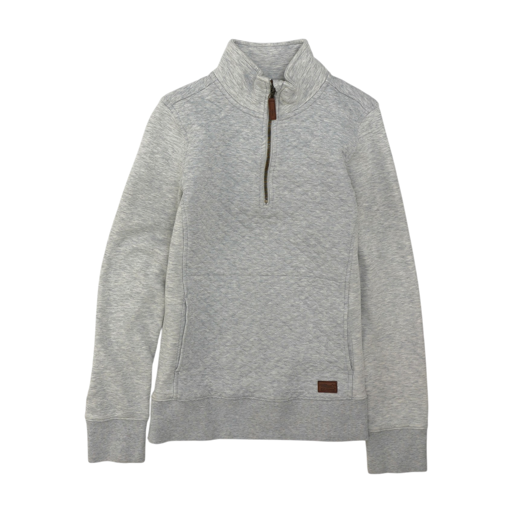 L.L.Bean Gray Solid 1/4 Zip Pullover – Image 1