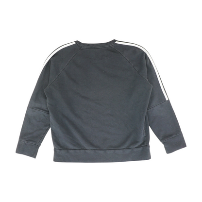 Black Solid Sweatshirt Pullover