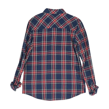Navy Plaid Button Down