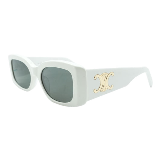 White CL40282U Rectangle Sunglasses