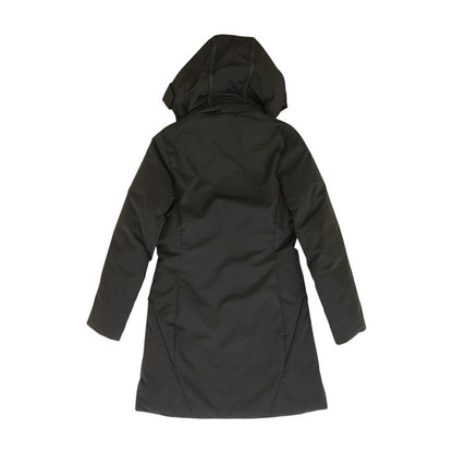 Black Solid Puffer Coat