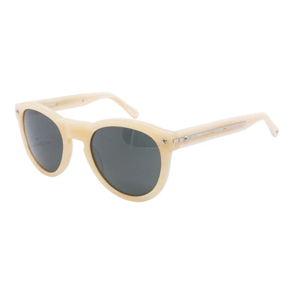 Beige Keaton Round Sunglasses