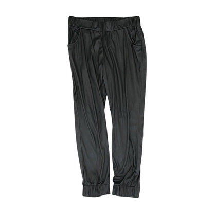 Black Solid Pants