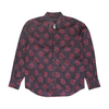 Maroon Floral Long Sleeve Button Down