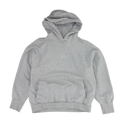 Gray Solid Hoodie Pullover