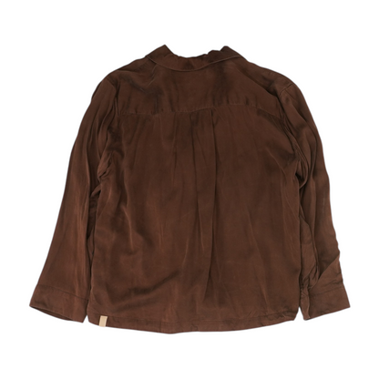 Brown Solid Pajama Top