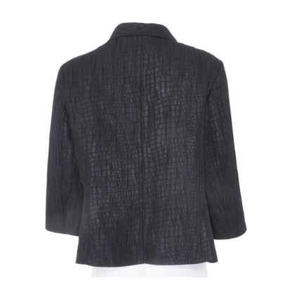 Black Plus Size Solid Blazer