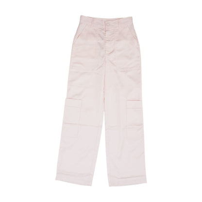 Pink Solid Dress Pants