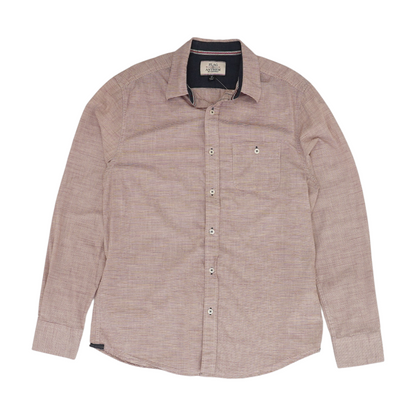 Red Striped Long Sleeve Button Down