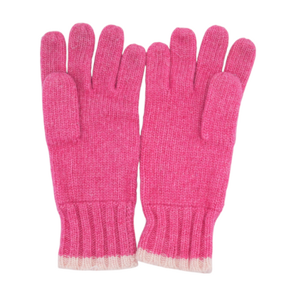 Pink Wool Gloves
