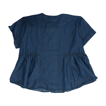 Navy Plus Size Button Down