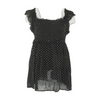 Black Maternity Polka Dot Blouse