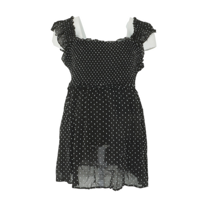 Black Maternity Polka Dot Blouse