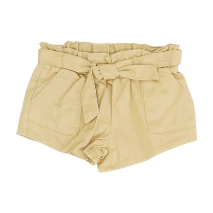 Khaki Solid Shorts