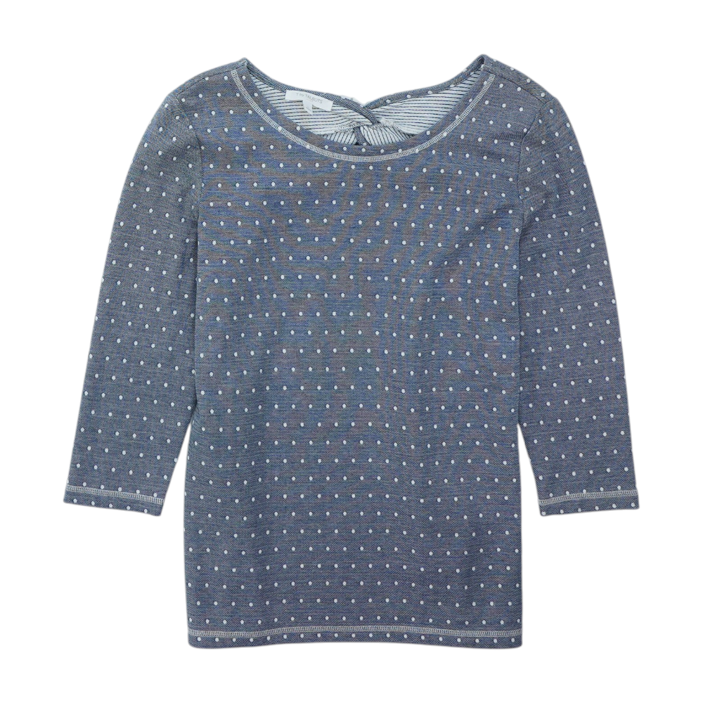 Blue Polka Dot Blouse