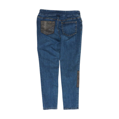 Blue Ankle Straight Leg Jeans