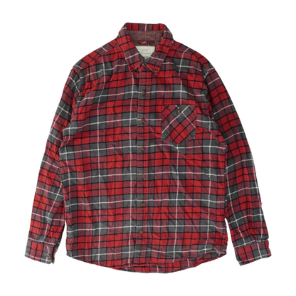 Weatherproof Vintage Red Check Flannel Button Down – Image 1
