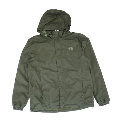 Green Solid Rain Jacket