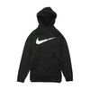 Black Solid Hoodie Pullover