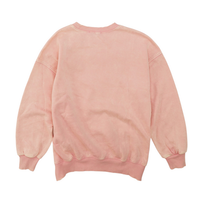 Pink Solid Sweatshirt Pullover