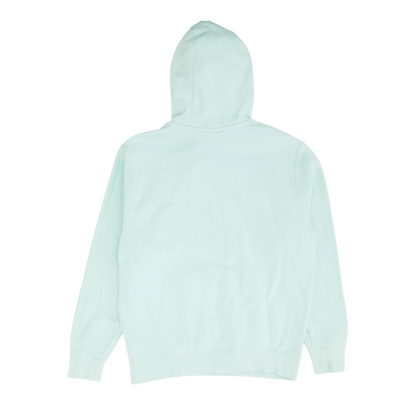 Blue Solid Hoodie Pullover