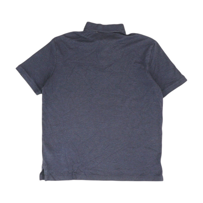 Navy Solid Short Sleeve Polo