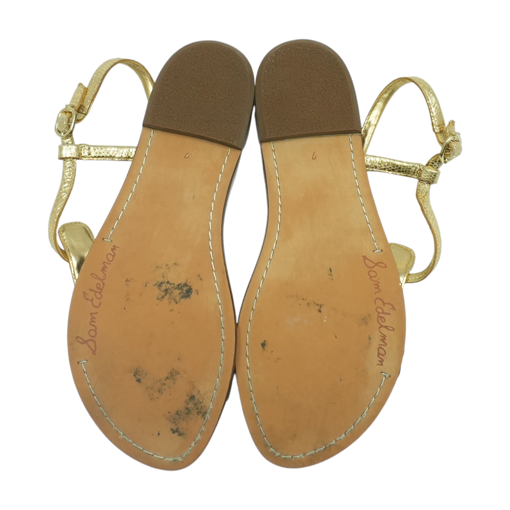 Gold Flat Sandals