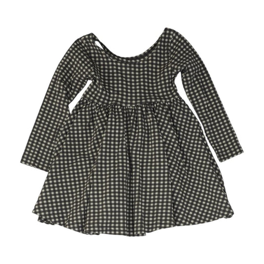 Charcoal Check Dress