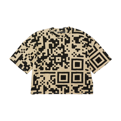 Beige Abstract T-Shirt