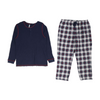 PajamaGram Navy Solid Pajama Set – Image 1