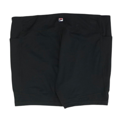Black Solid Active Shorts