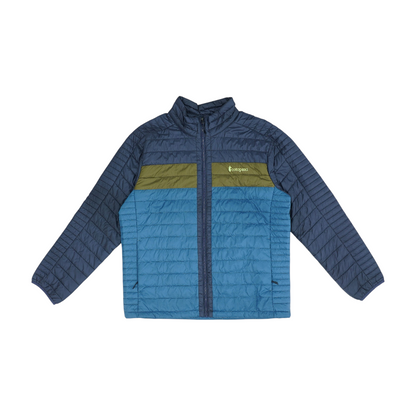 Blue Color Block Jacket
