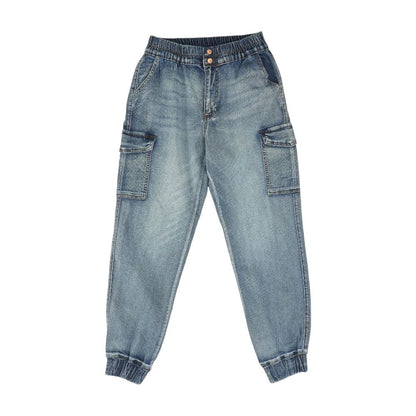 Blue Solid Jeans