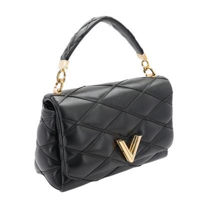 GO-14 MM in Black Quilted Leather