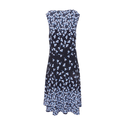 Black Print Midi Dress