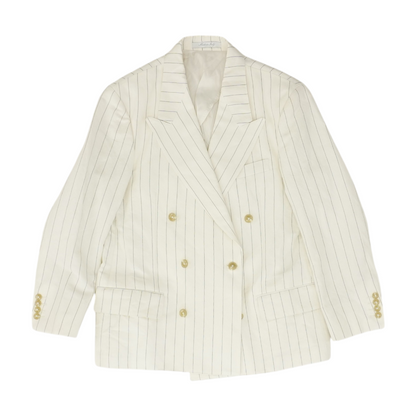 Ivory Striped Sport Coat