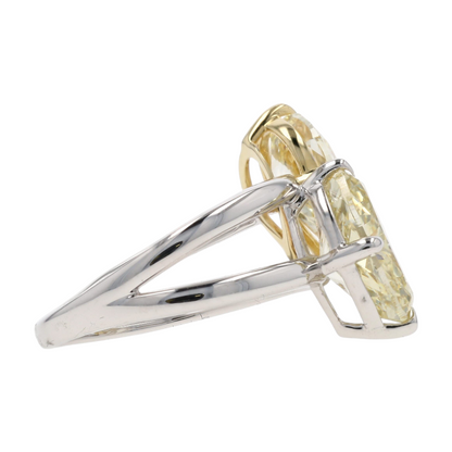 14K White Gold Lab Grown Diamond Statement Ring
