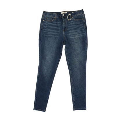 Blue High Rise Skinny Leg Jeans