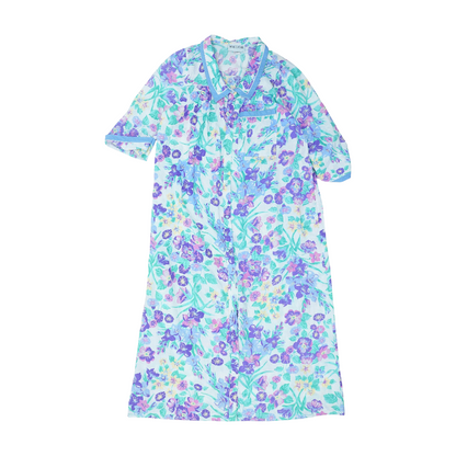 Vintage Purple Floral Robe