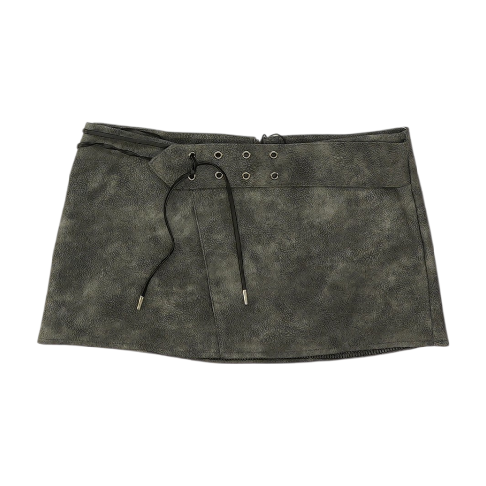 Gray Mini Skirt
