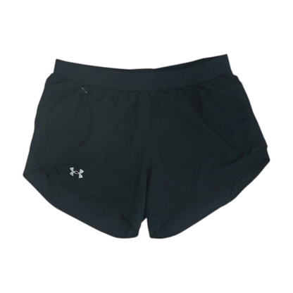 Black Solid Active Shorts