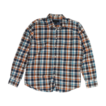 Multi Check Long Sleeve Button Down