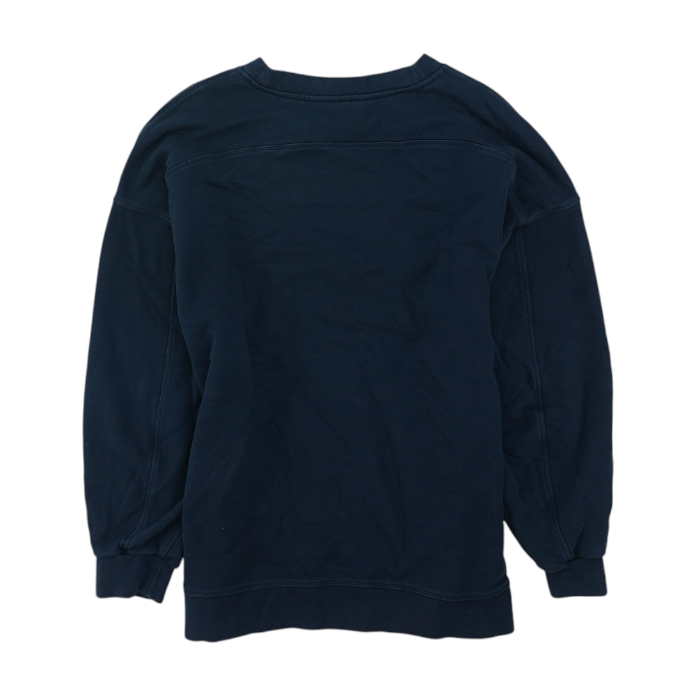 Navy Solid Sweatshirt Pullover