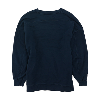 Navy Solid Sweatshirt Pullover