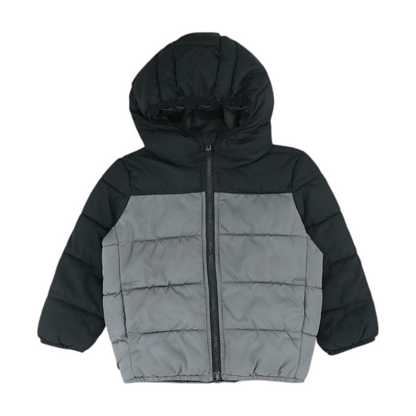 Gray Color Block Jacket
