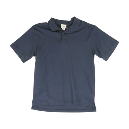Navy Solid Short Sleeve Polo